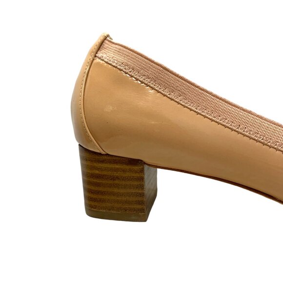 NEW  Coach Tandy Nude Patent Leather Horse Bit Block‎ Heel Pumps - Picture 11 of 11